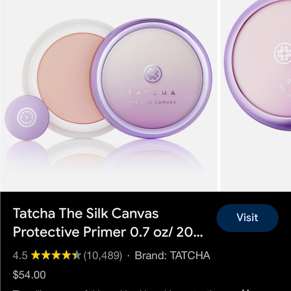 Tatcha primer “the silk canvas” -very lightly used